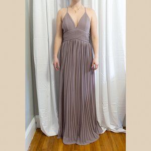 Move Pink Floor length Accordion Gown